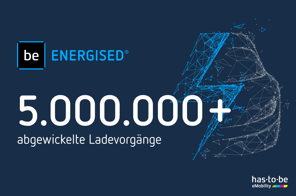 Auf Erfolgskurs: Mehr als 5.000.000 Ladevorgänge über be.ENERGISED abgewickelt