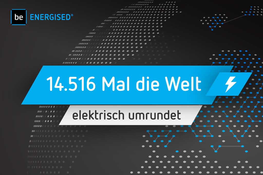 Mit be.ENERGISED 14.516  Mal die Erde umrundet