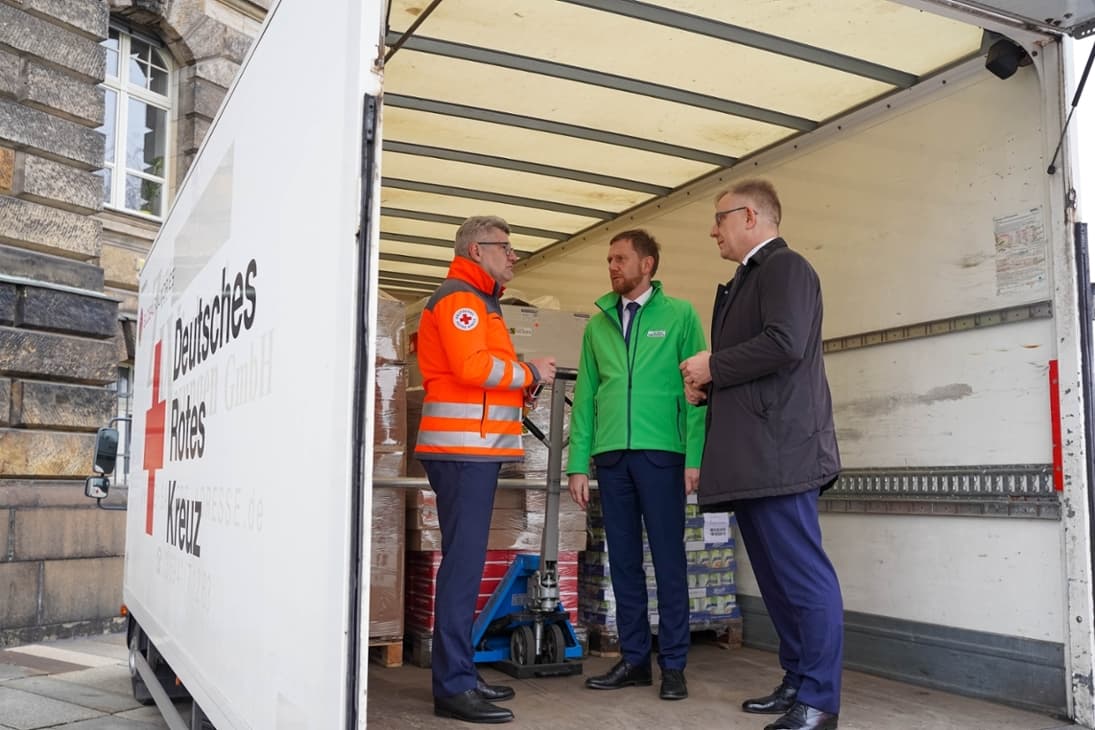 Sachsen und Niederschlesien starten weiteren Hilfstransport für Menschen in der Ukraine