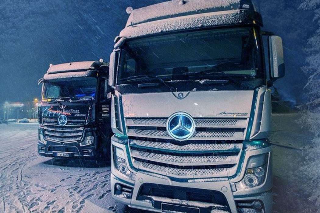 Trucker-Weihnachten auf dem Autohof