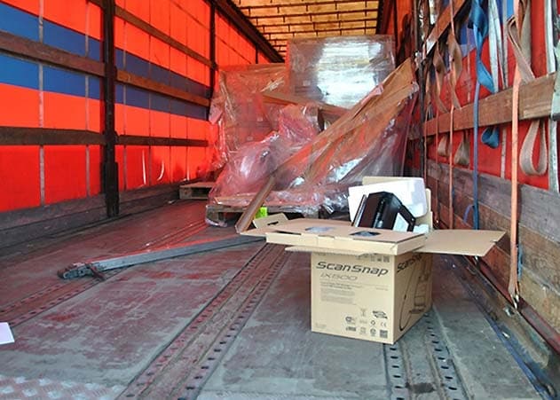 A4 bei Jena: Drucker und PC-Monitore vom Lkw geklaut