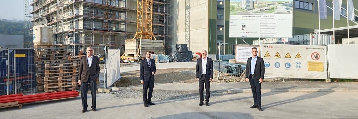 Vorserienproduktion von Brennstoffzellen: Baustellenbegehung in Esslingen