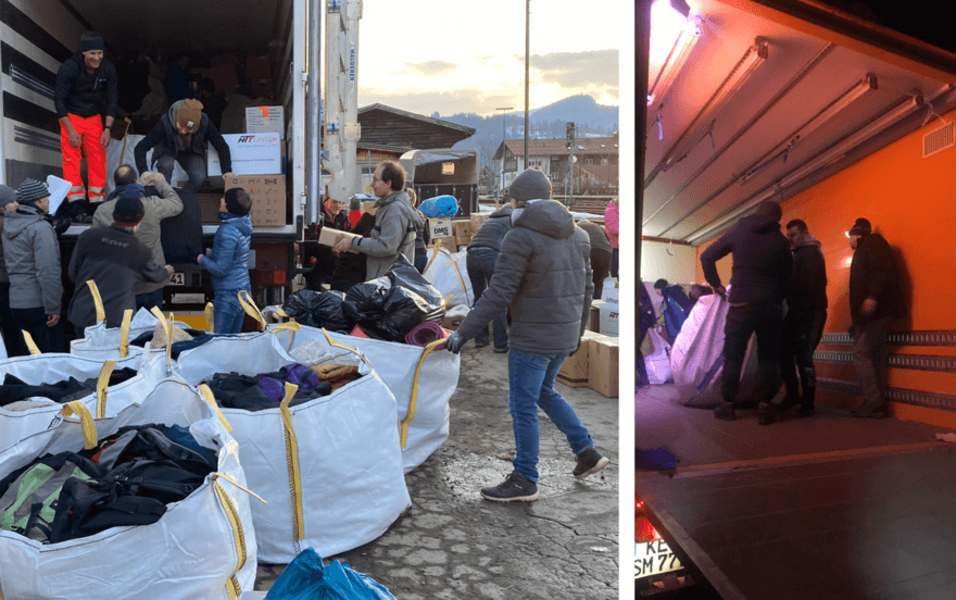 Oberallgäuer Helfer fahren Spenden direkt ins Kriegsgebiet