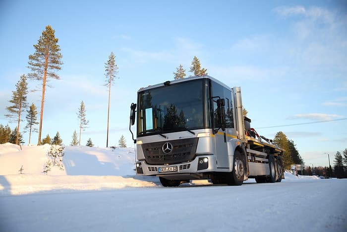 Letzte Härtetests vor Serienstart Mercedes-Benz eEconic am Polarkreis in Finnland