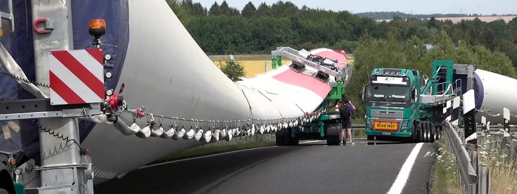 Schwerlasttransporter blockieren Ausfahrt der A4 bei Chemnitz