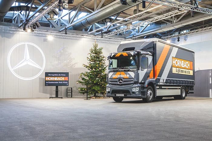 Yippiejaja Yippie Yippie… E! Mercedes-Benz eActros elektrisiert Hornbach