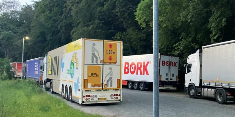 Ruhepausen auf B236-Parkplatz Sollten Stadt und Politik gegen Lkw am Freischütz vorgehen?