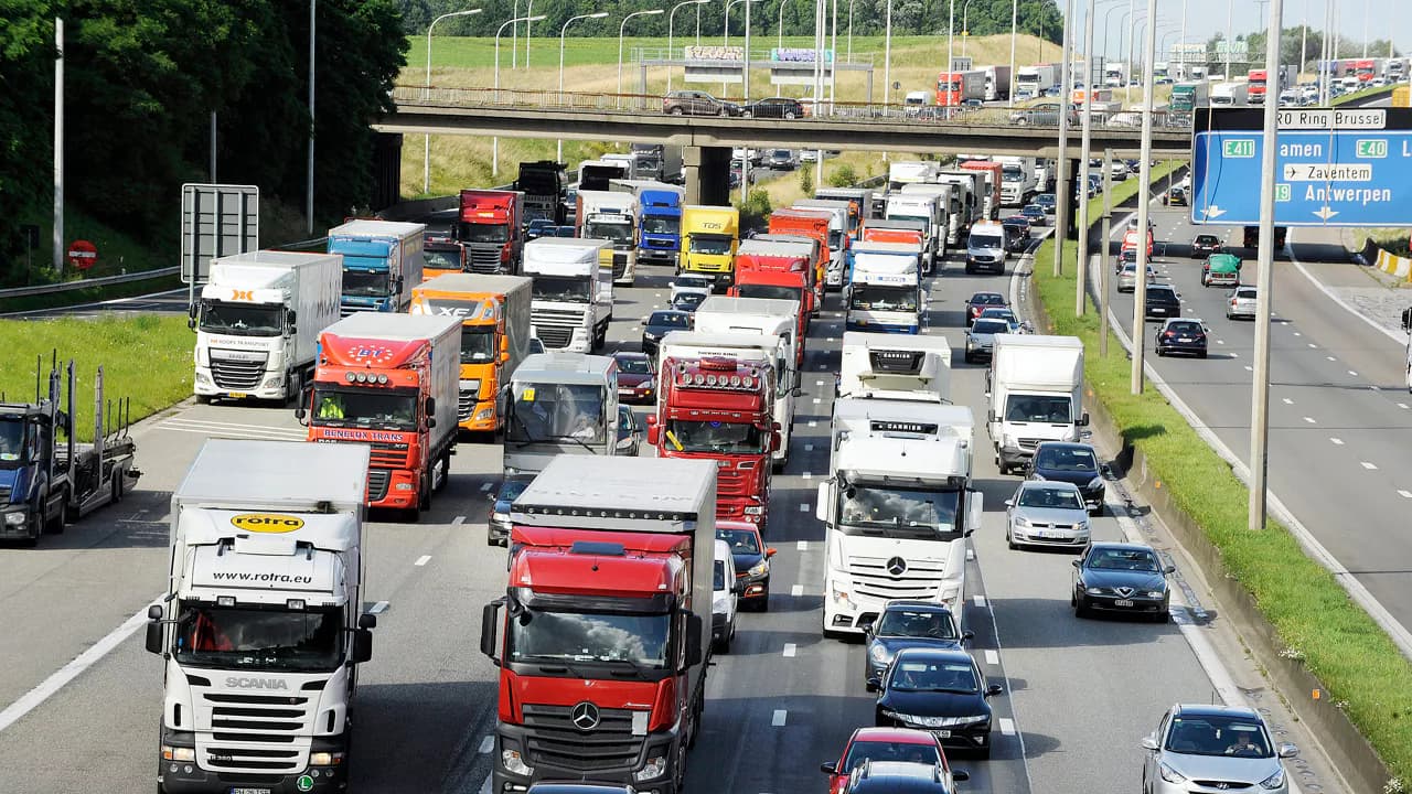 Anhebung der Kilometermaut für LKW in Brüssel und Flandern