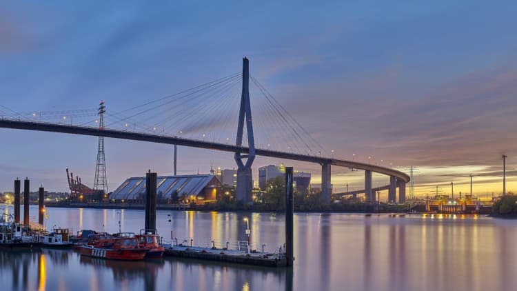Hamburg: Erneute Vollsperrung der Köhlbrandbrücke