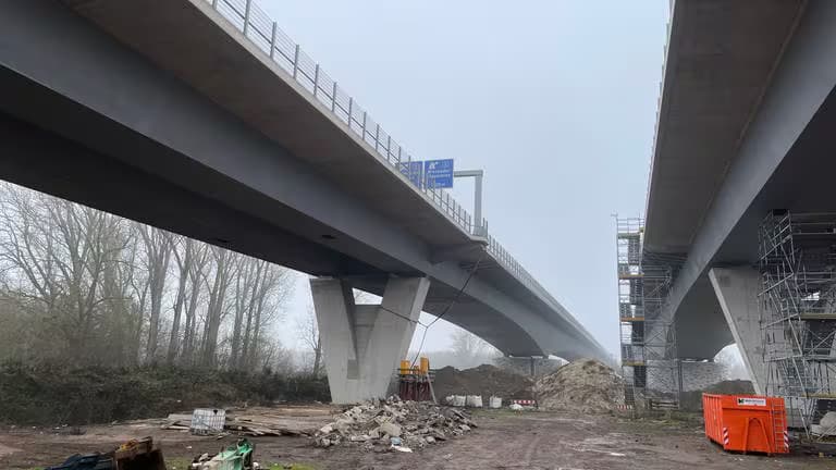 Marode Vorlandbrücke in Mainz - Einschränkungen für Lkw-Verkehr