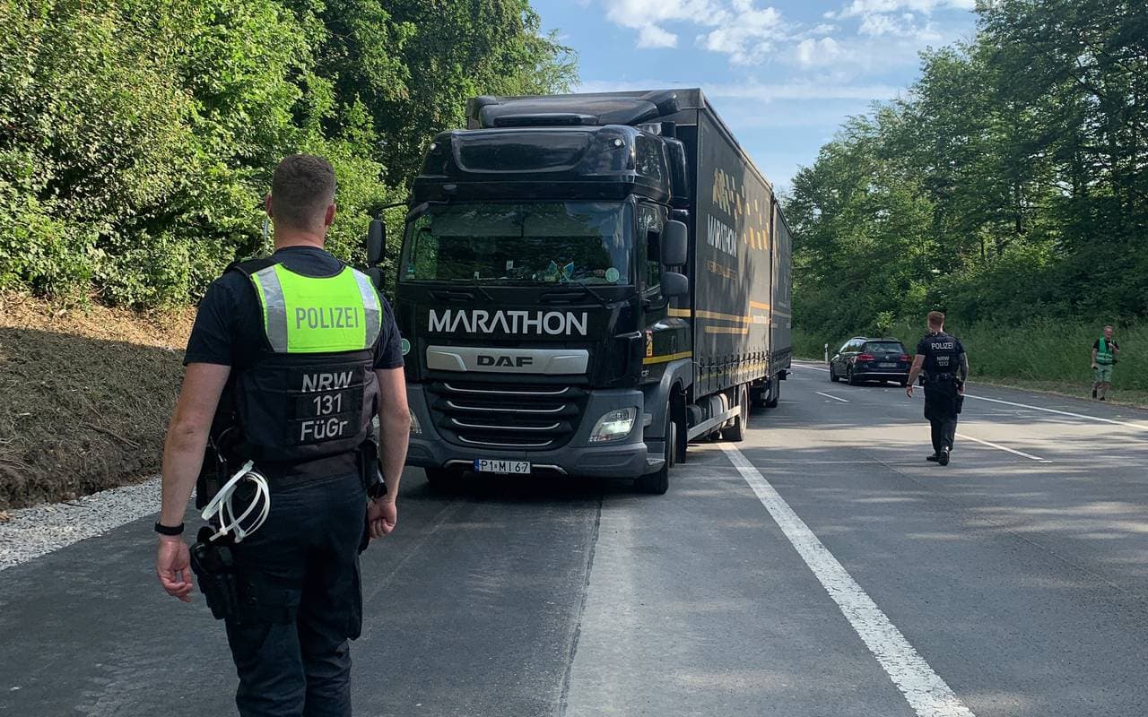 Durchfahrtsverbot in Lüdenscheid: 25 LKW erwischt