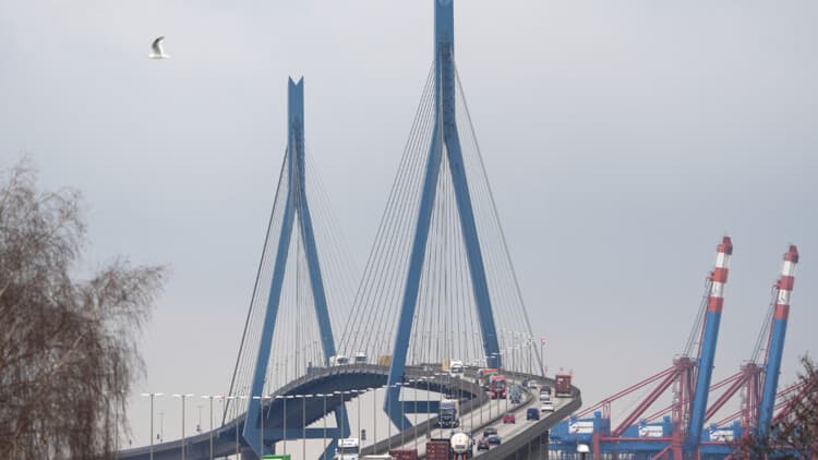 Hamburg: Köhlbrandbrücke wieder befahrbar