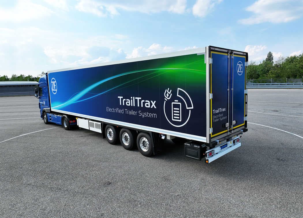 ZF TrailTrax: Schwertransporte mit elektrifizierten Anhängern dekarbonisieren