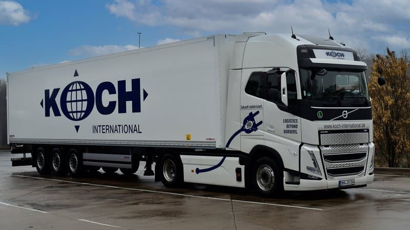 BASF und Logistiker Koch International setzen auf Elektro-LKW