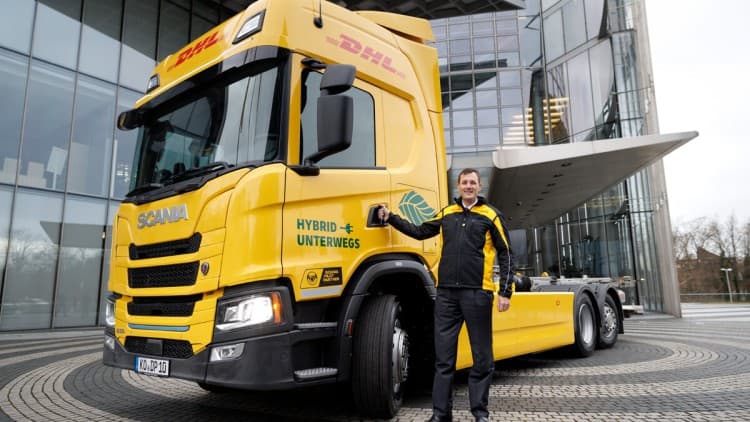 E-Lkw mit Range Extender: DHL und Scania testen Hybridfahrzeug