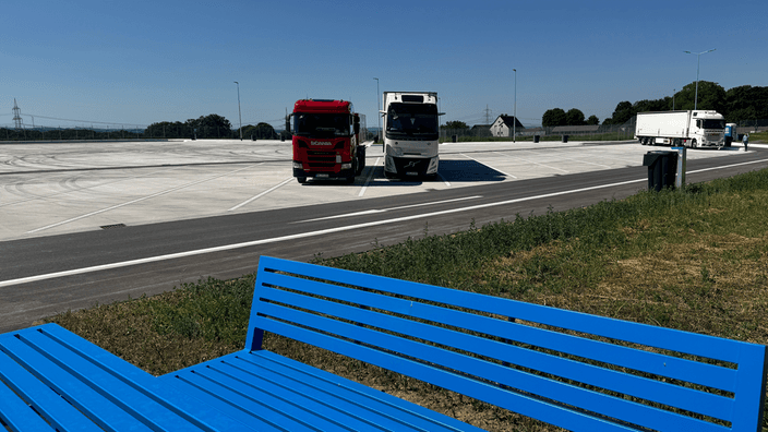 Größter Lkw-Rastplatz NRWs an A1 bei Schwerte eröffnet